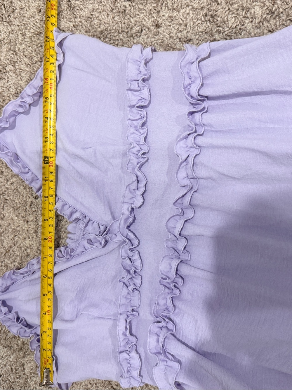 iris Lilac Ruffled Mini Dress - Picture 6 of 8
